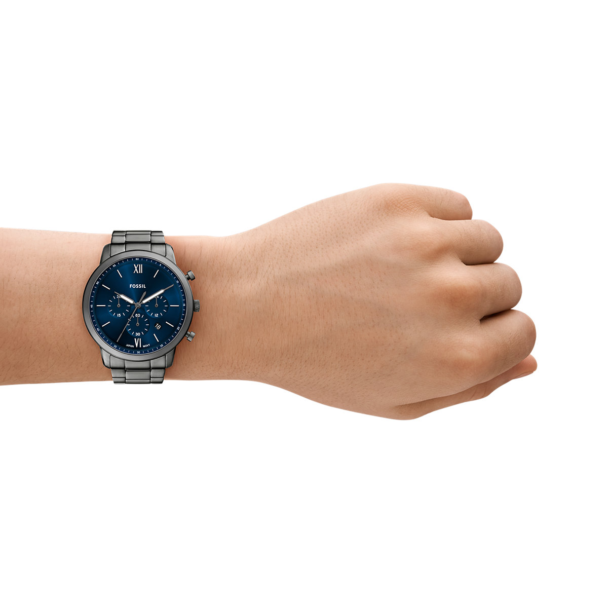 Montre Analogique  NEUTRA argenté bleu foncé argenté, FOSSIL