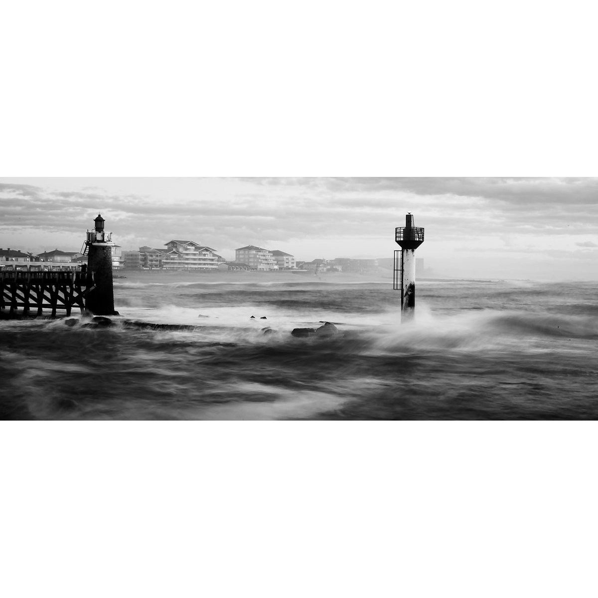 Tableau photo phare de capbreton tableau alu dibond, HEXOA
