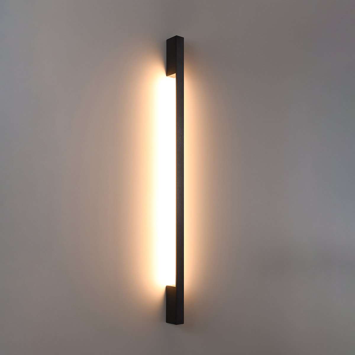 Applique murale Aluminium Noir LED 1 Sappo noir, EDEN