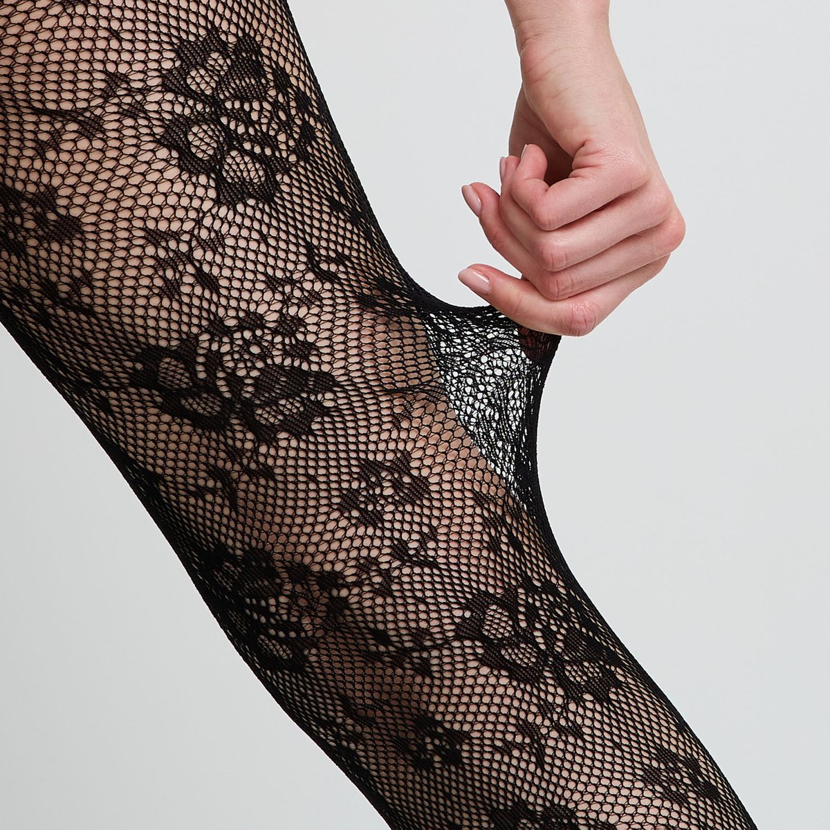 Collants fantaisie MAGNIFIQUE noir, ROUGEGORGE LINGERIE