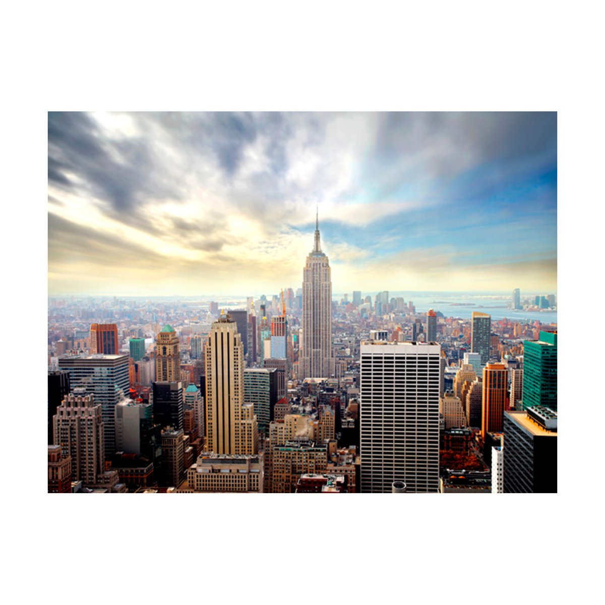 Papier peint intissé panoramique Ville et Architecture View on Empire State Building - NYC noir, EDEN