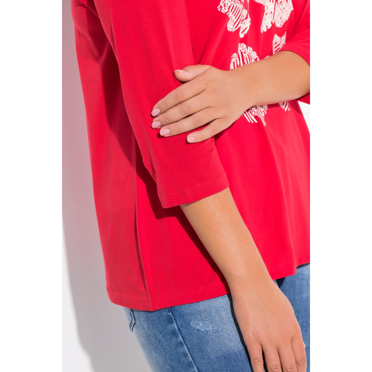 T-shirt à fleurs Classic litchi, ULLA POPKEN