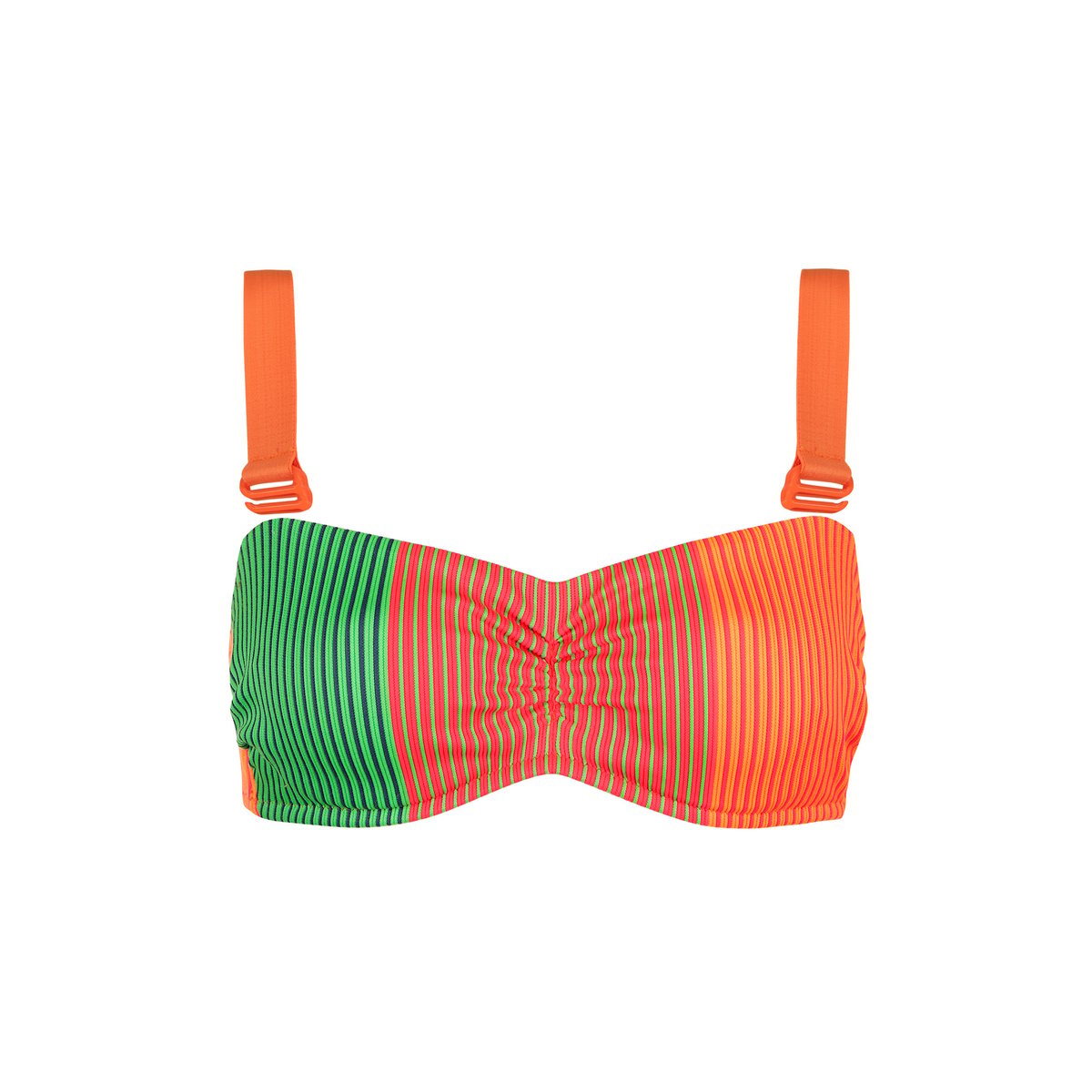 Haut maillot de bain bandeau armaturé Malawi orange, LISCA