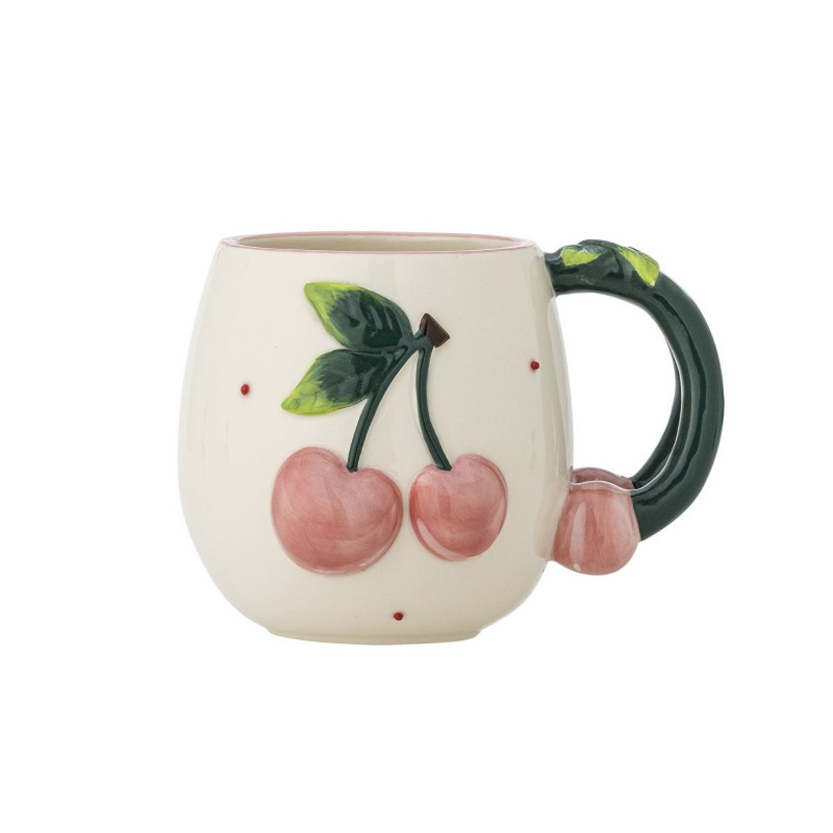 Mug cerises grès BERRIE rose, BLOOMINGVILLE