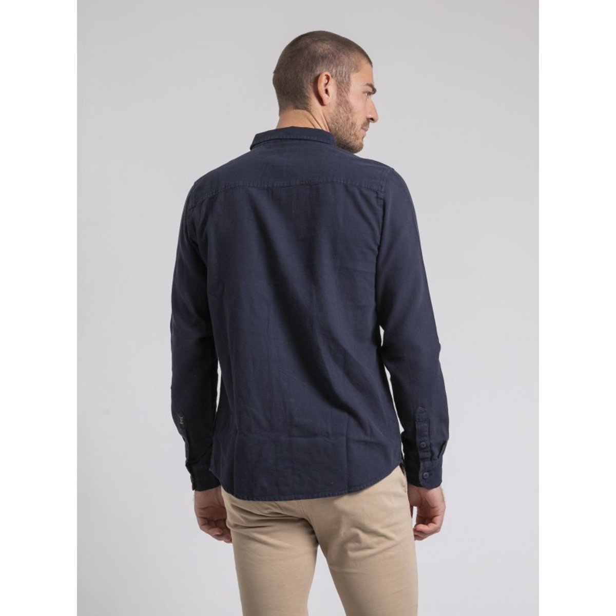 Chemise Manches Longues Pur Coton Tamoris bleu marine, RITCHIE