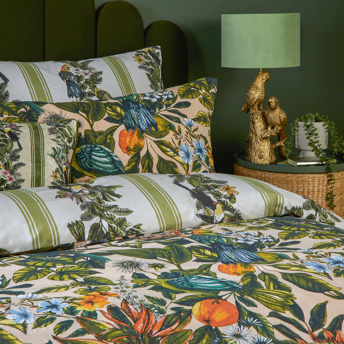Leilani Printed Floral Duvet Cover and Pillowcase Set multi-coloured, FURN.