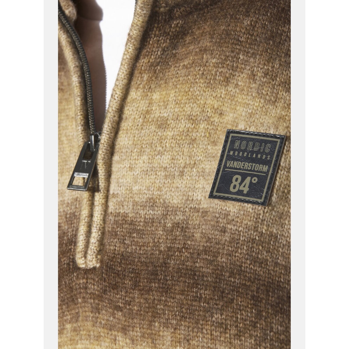 Pull AKSELSTAD marron rayé, JAN VANDERSTORM