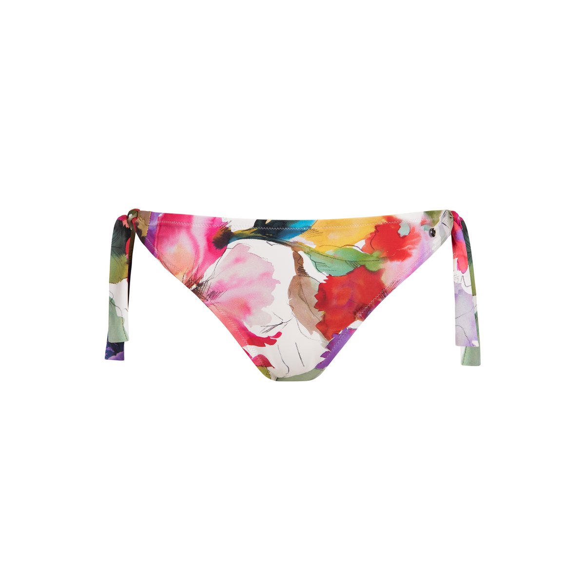 Bas maillot slip de bain à nouettes ROMA blanc, LISCA