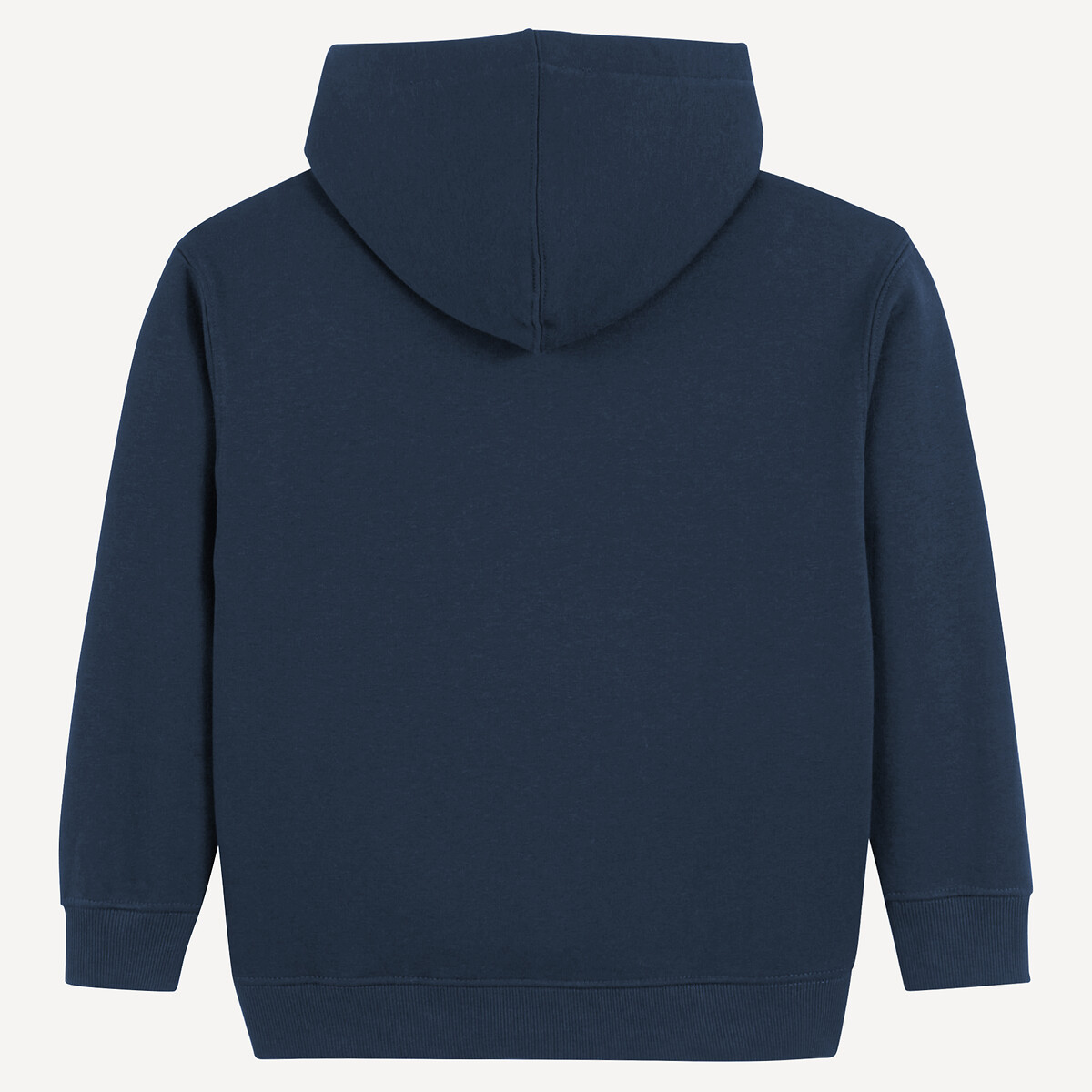 Sweat à capuche en molleton bleu marine, LA REDOUTE COLLECTIONS