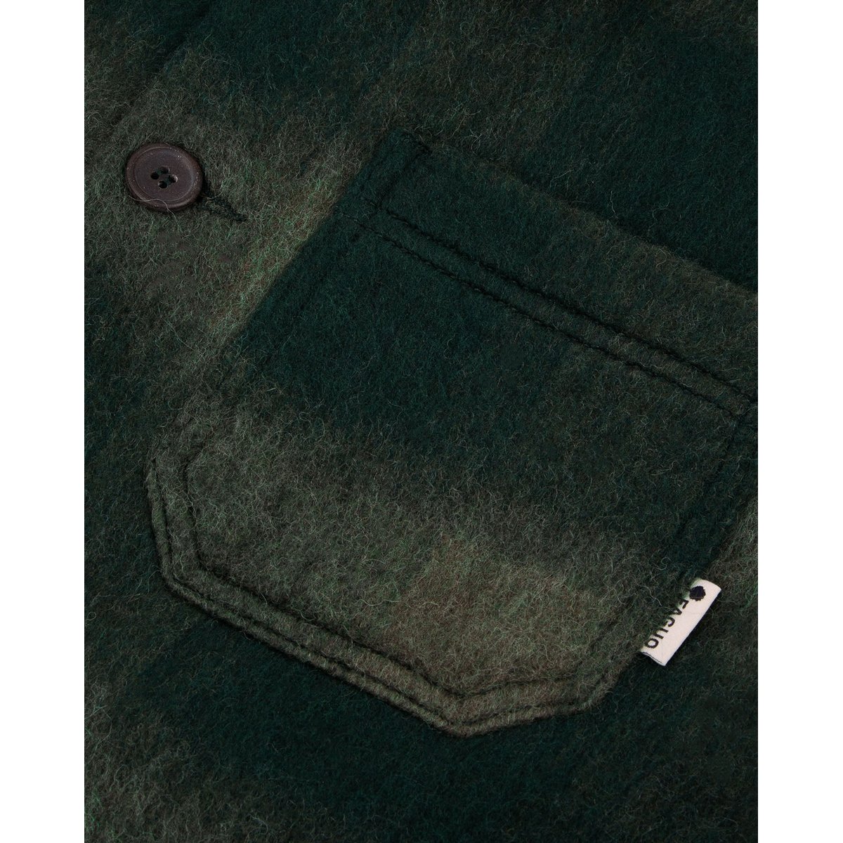 Veste laine LORGE vert, FAGUO