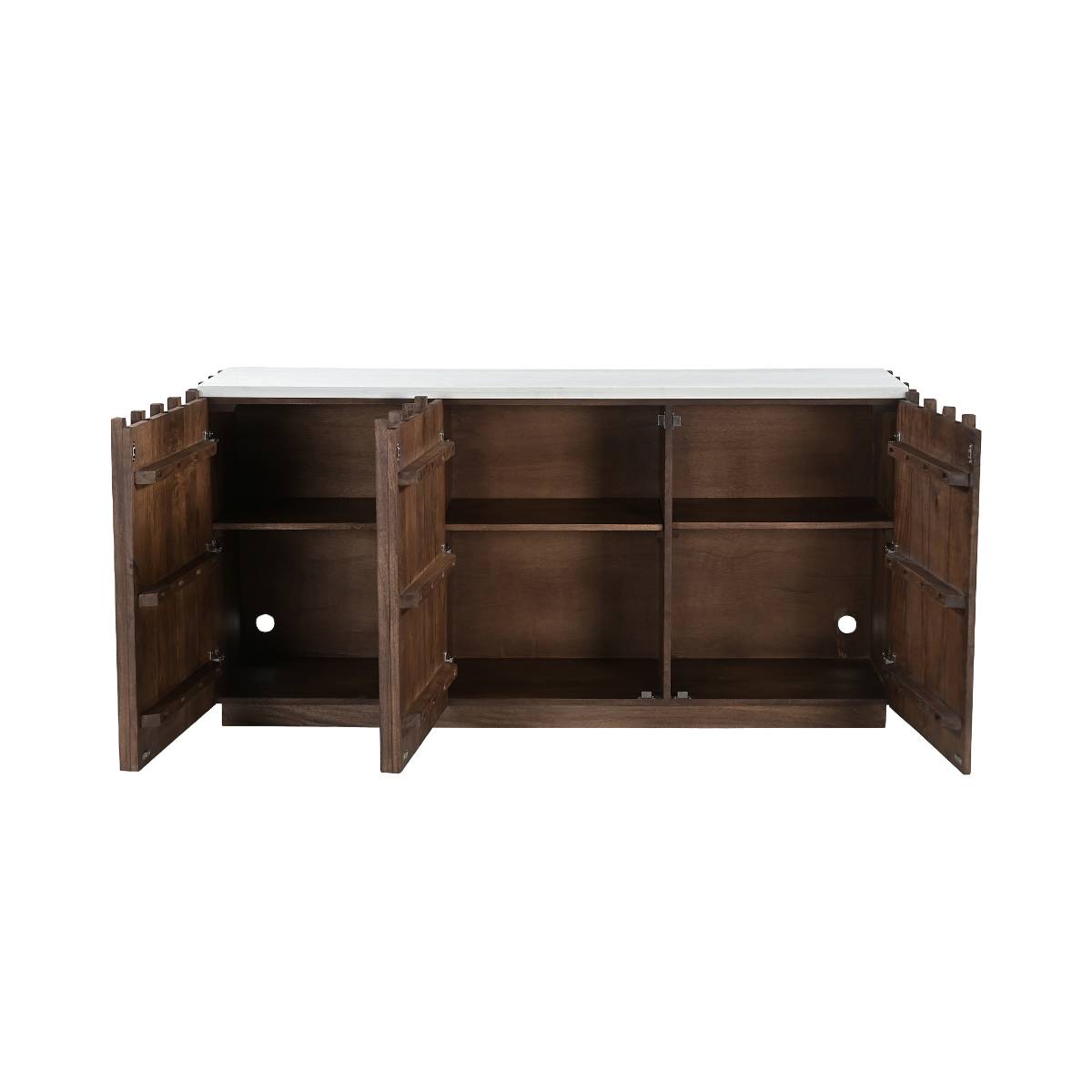 Buffet en bois de manguier LILITH bois foncé, MADE IN MEUBLES