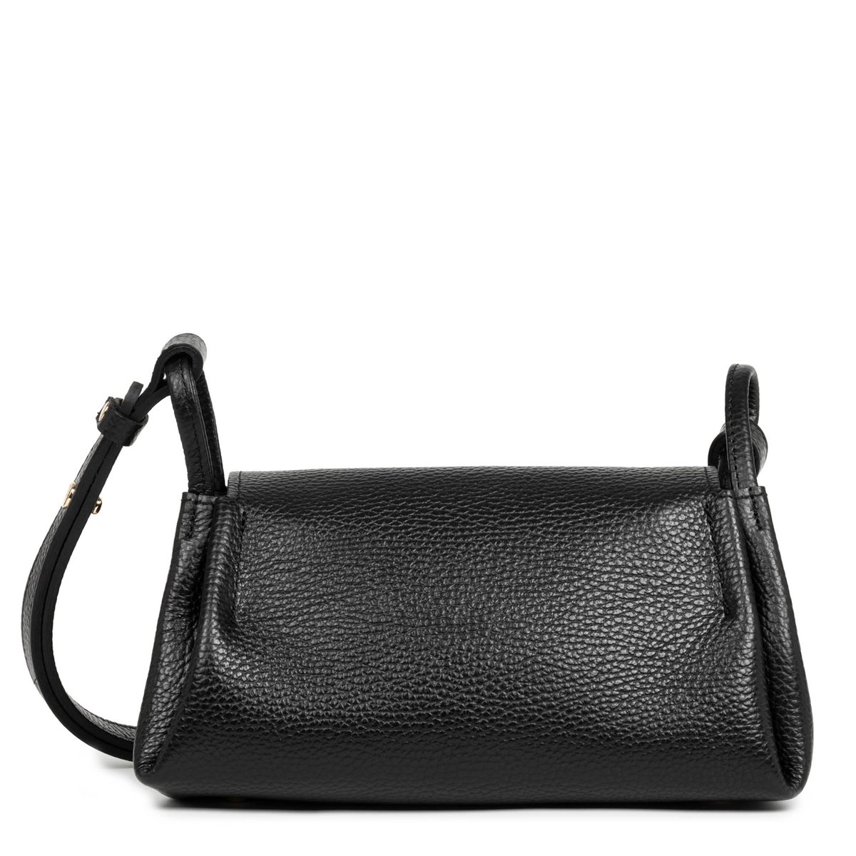Petit sac trotteur, Made in France ACCORDÉON DOUBLE noir - in - nude, LANCASTER