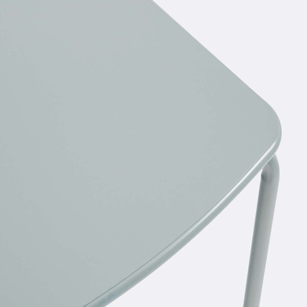 Table de jardin carrée en métal acier, Dune vert sauge, LA REDOUTE INTERIEURS
