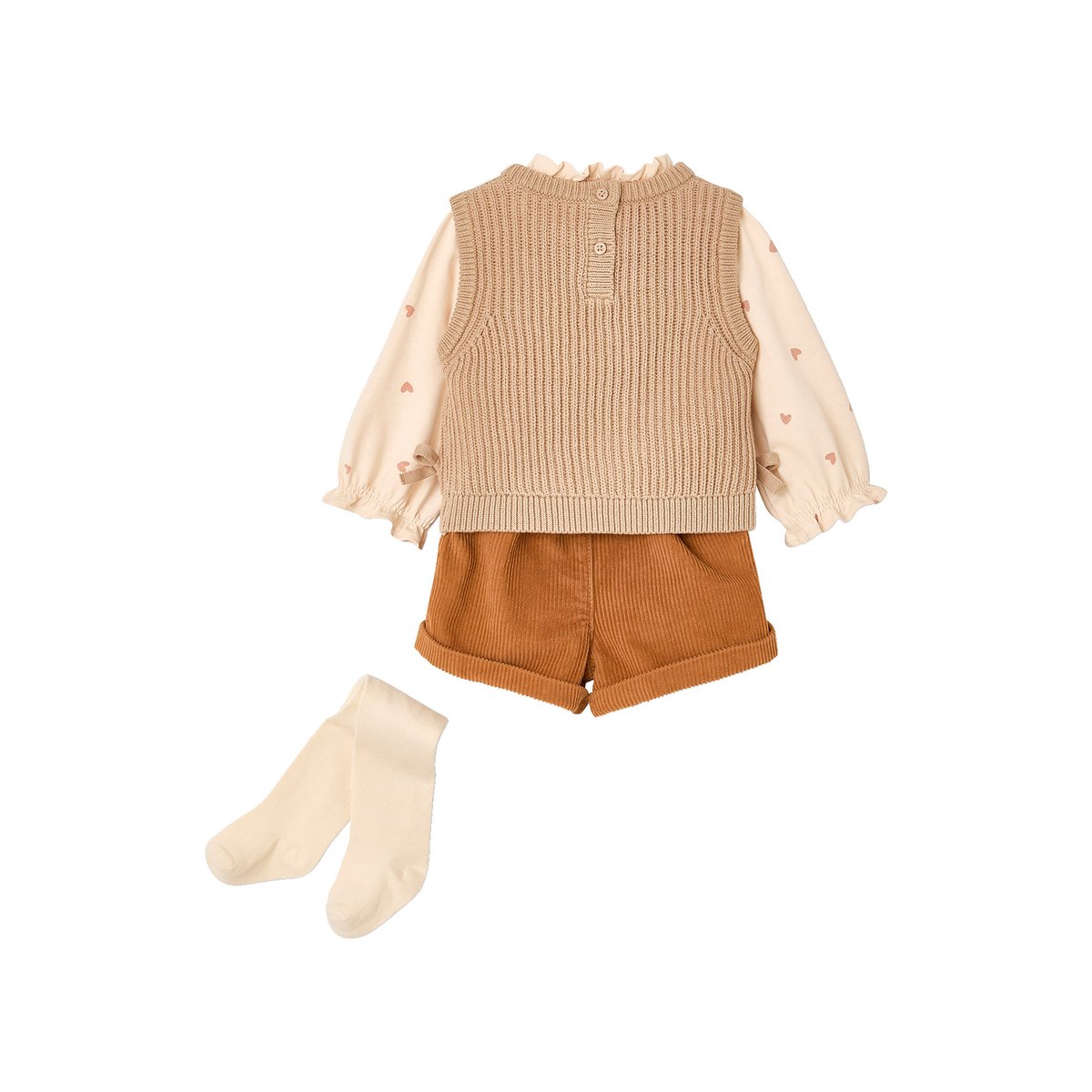 Ensemble 4 pièces caramel, VERTBAUDET