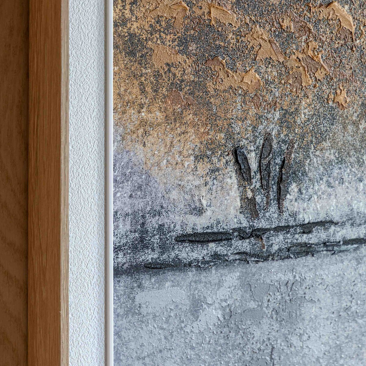 92x112cm Hint of Heat Framed Canvas brown , ÉDITÉ