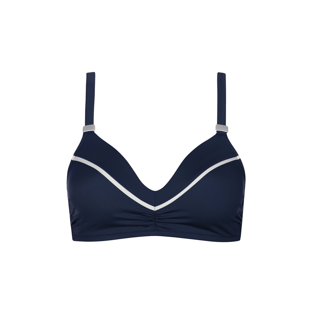 Haut maillot de bain préformé sans armatures UVITA bleu, LISCA