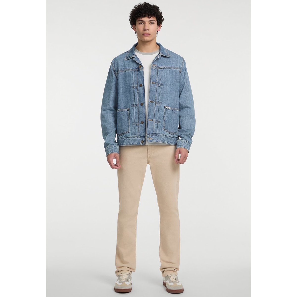 Veste En Jean Classique bleu clair, GUESS