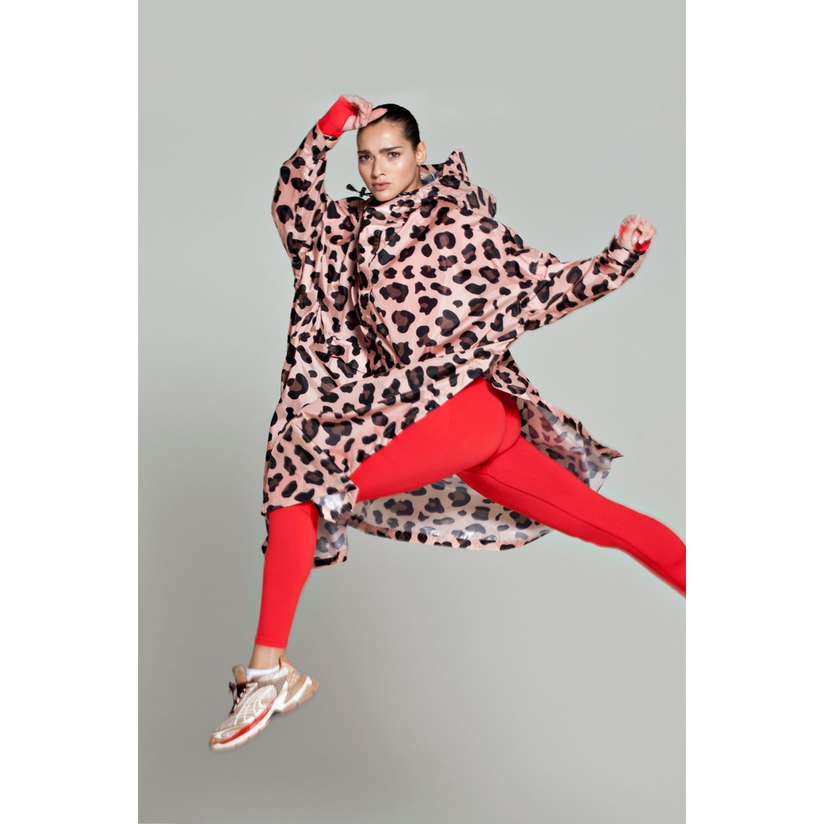 Poncho de pluie imperméable PINK PANTHER rose léopard, RAINKISS
