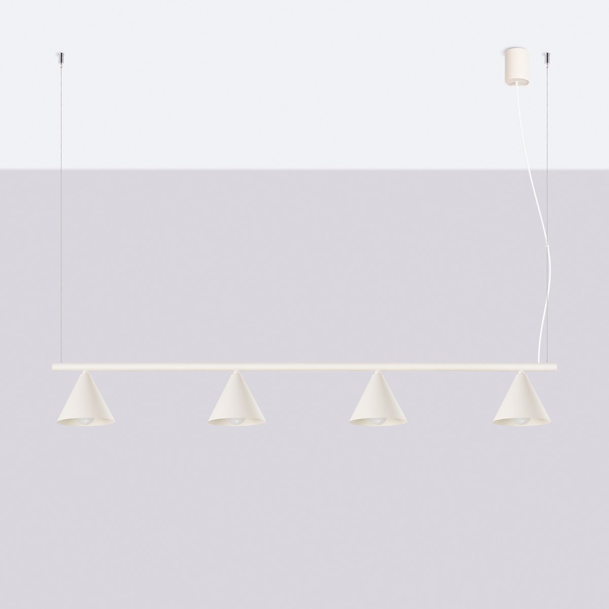 Lustre Acier Beige E14 4 NOX beige, EDEN
