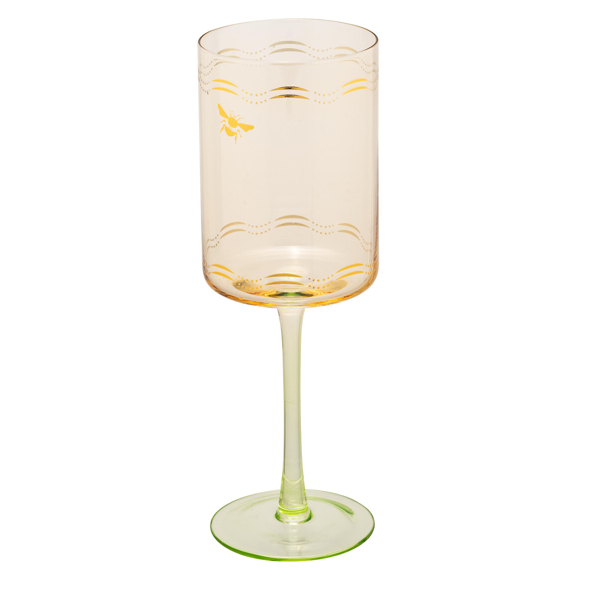 Set of 2 Bee Wine Glasses multi-coloured, YVONNE ELLEN