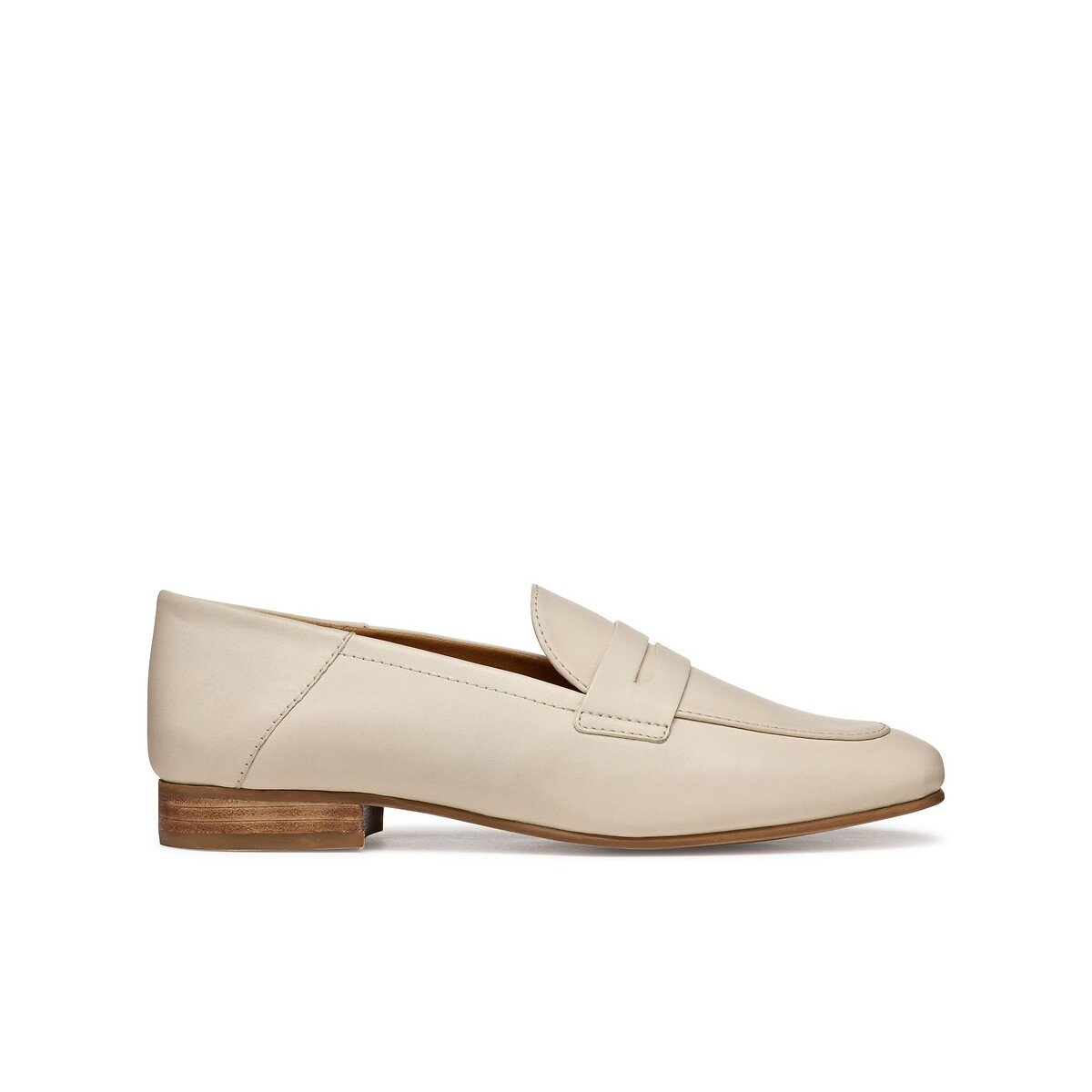 Mocassins en cuir Mantinea beige, GEOX