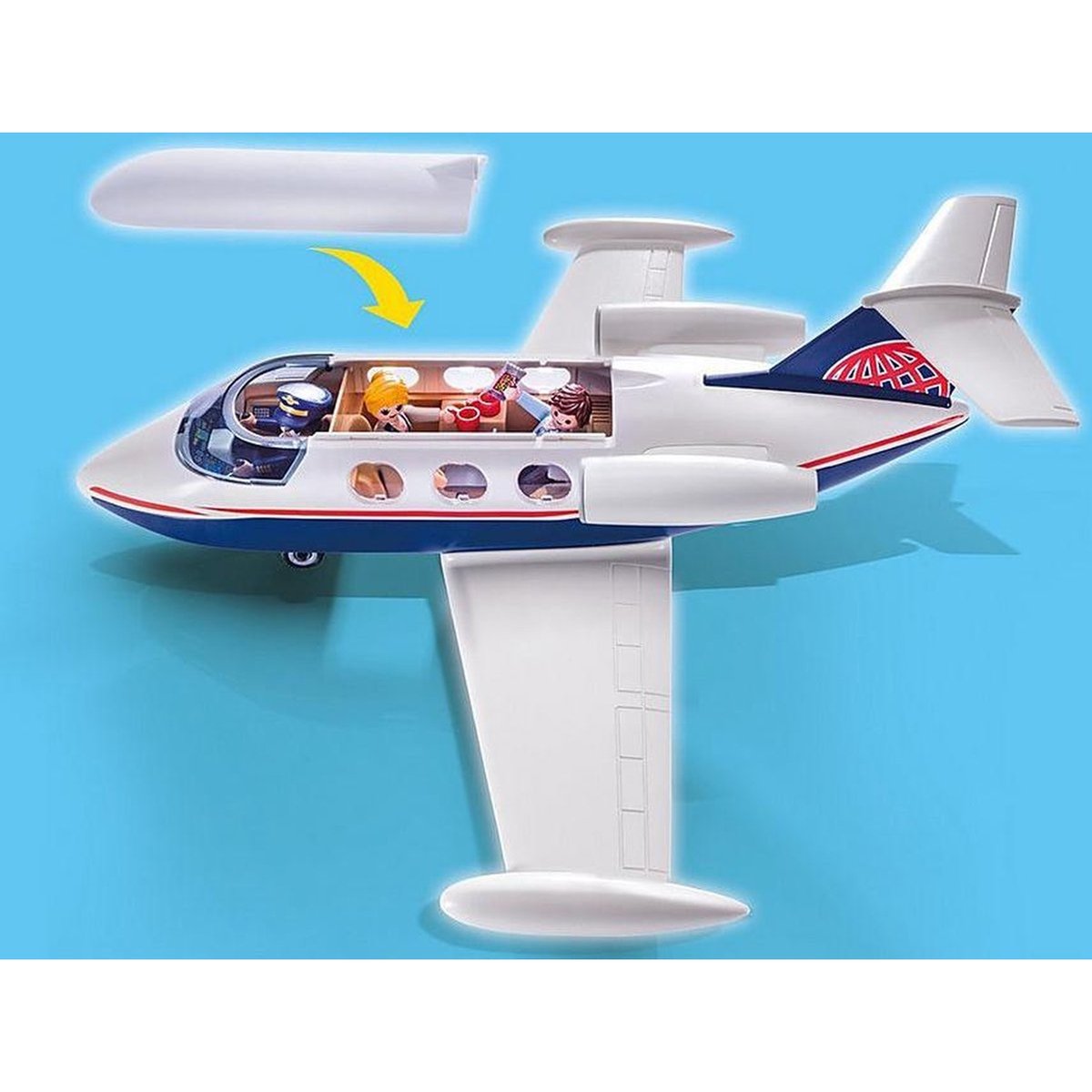 Jet privé multicolore, PLAYMOBIL