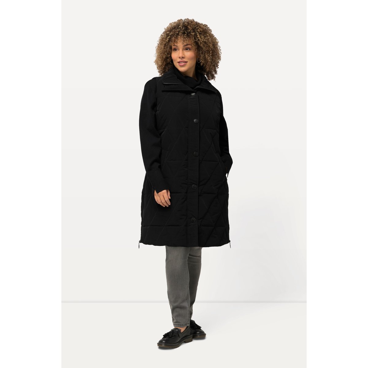 Longue veste matelassée HYPRAR noir, ULLA POPKEN