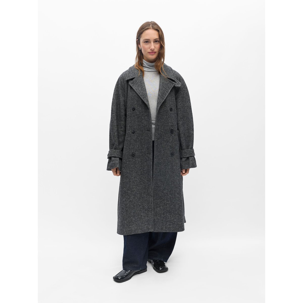 Manteau noir - black, OBJECT