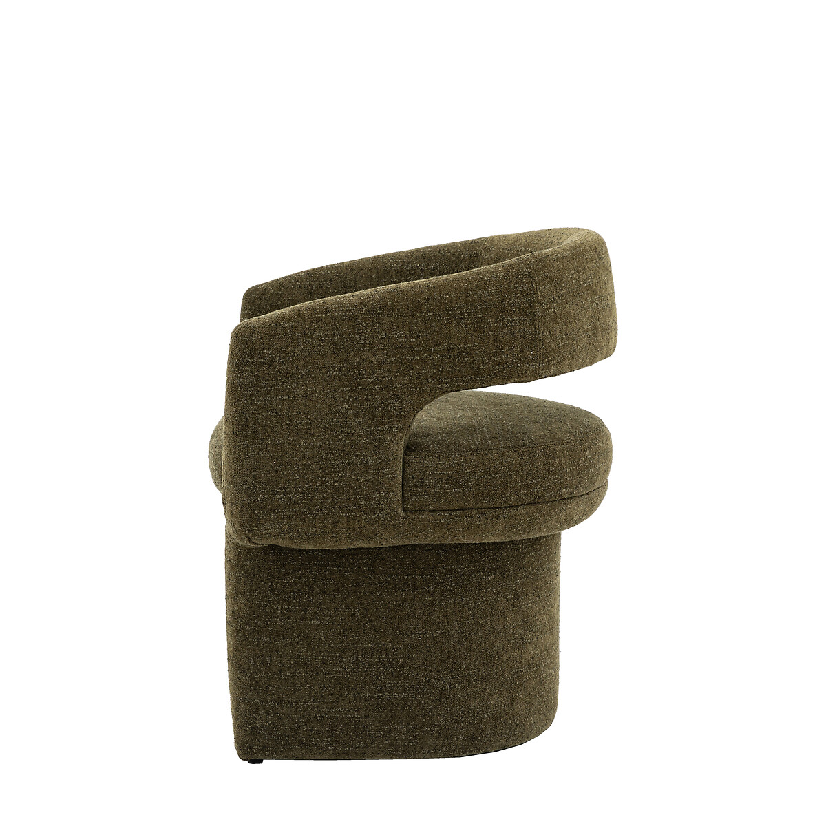 Valetta Sculptural Boucle Dining Chair green, SO'HOME