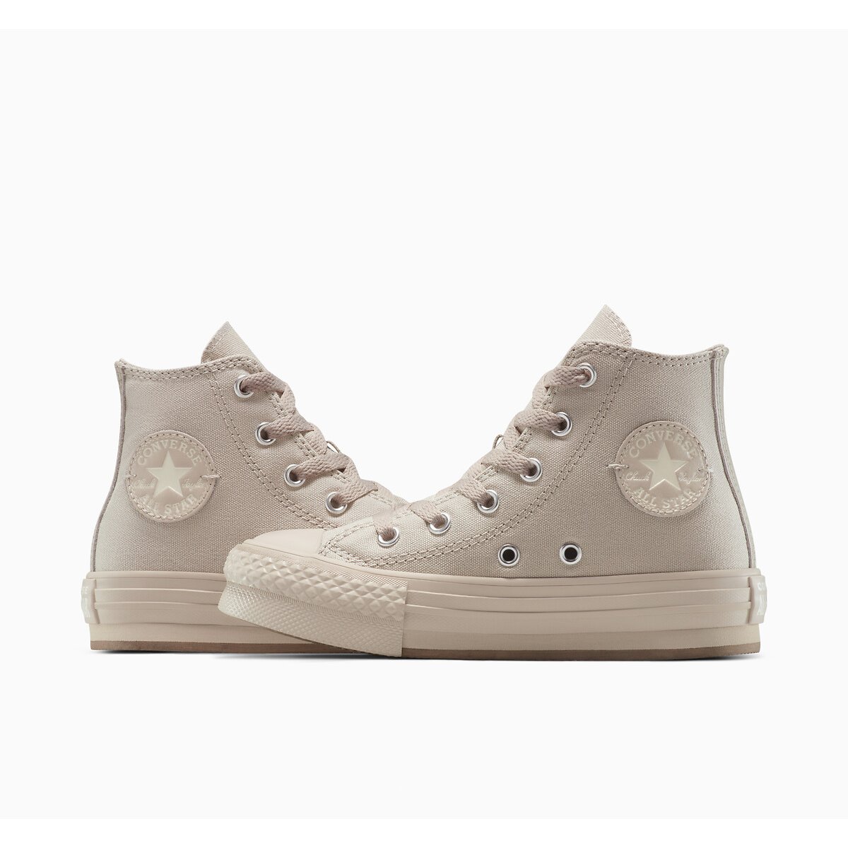 Kids All Star EVA Lift Peak Style Trainers taupe, CONVERSE