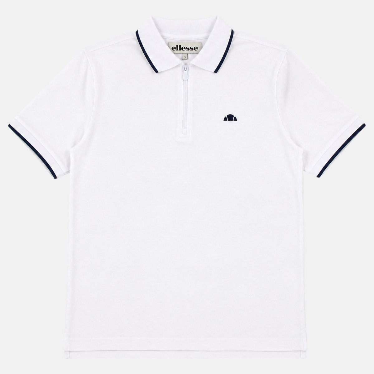 Polo manches courtes, col polo et patte boutonnée KIRT blanc, ELLESSE