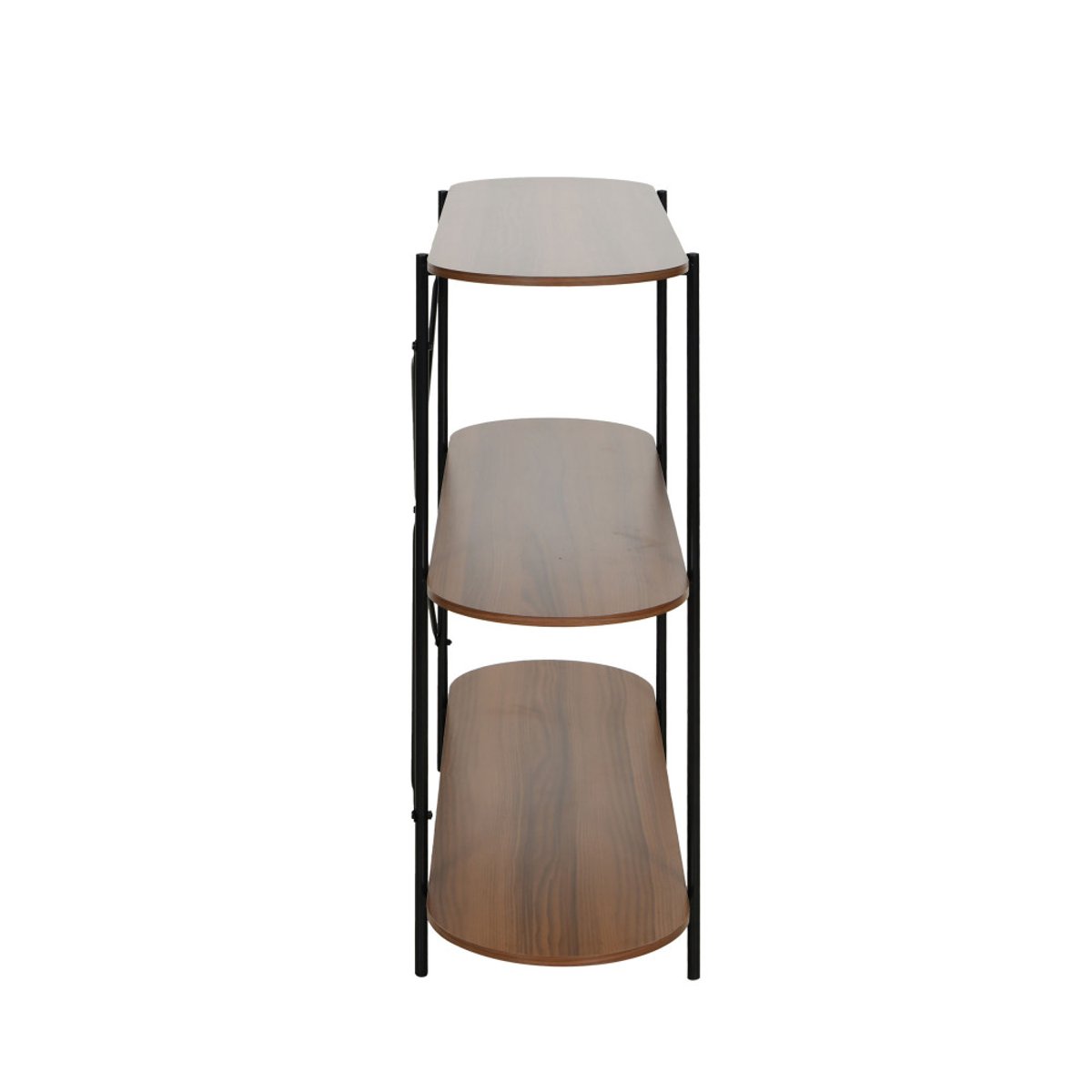 Etagère en bois et métal L115cm- JANNA bois foncé, DRAWER