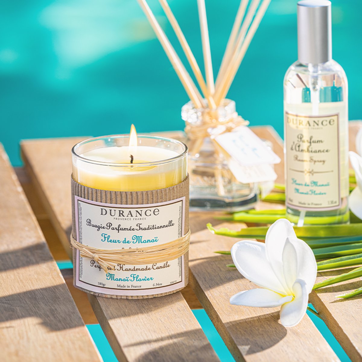 Recharge diffuseur de parfum FLEUR DE MONOÏ couleur unique, DURANCE