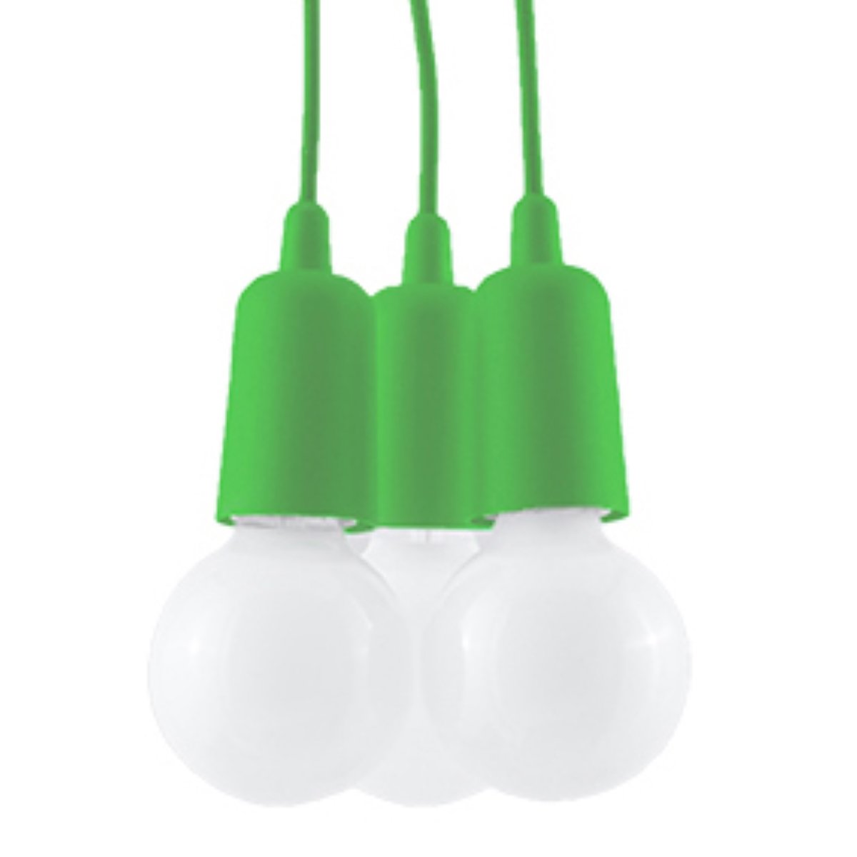Suspension PVC Vert E27 3 Diego vert, EDEN