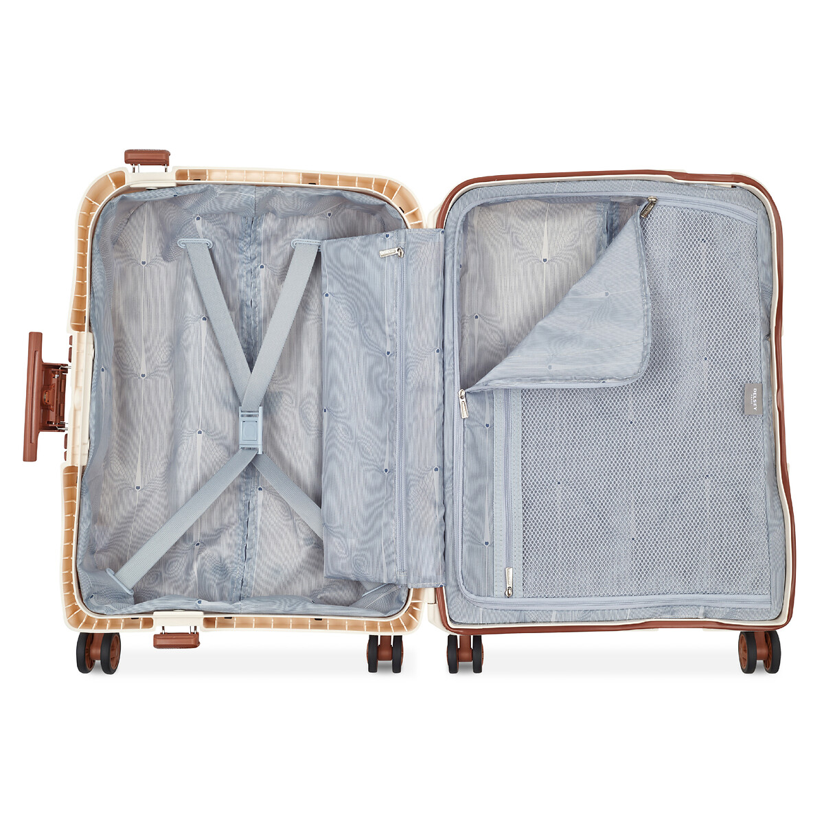 Mala de cabine Moncey, 55cm, DELSEY  cru angorá, DELSEY PARIS