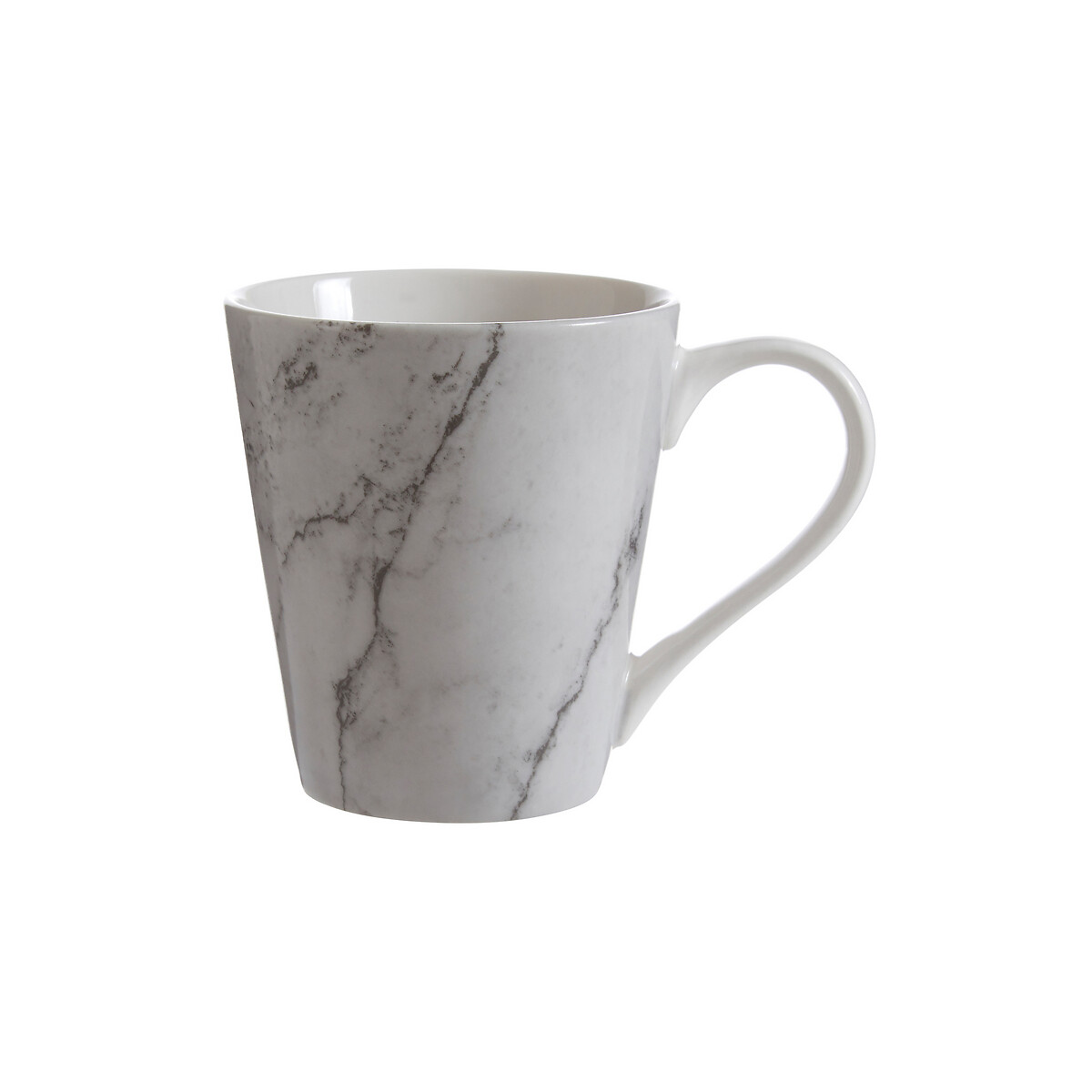 16-Piece White/Grey Marble Effect Dinner Set grey, SO'HOME