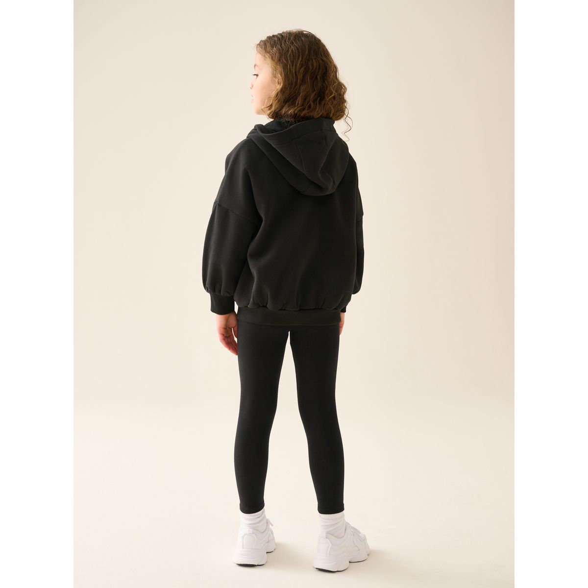 Ensemble legging et sweat à capuche zippé noir, NEXT