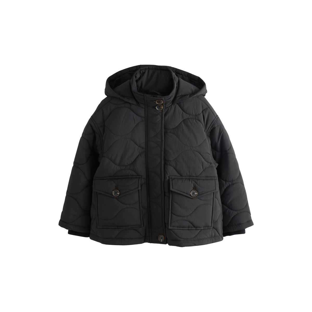 Veste matelassée imperméable noir, NEXT