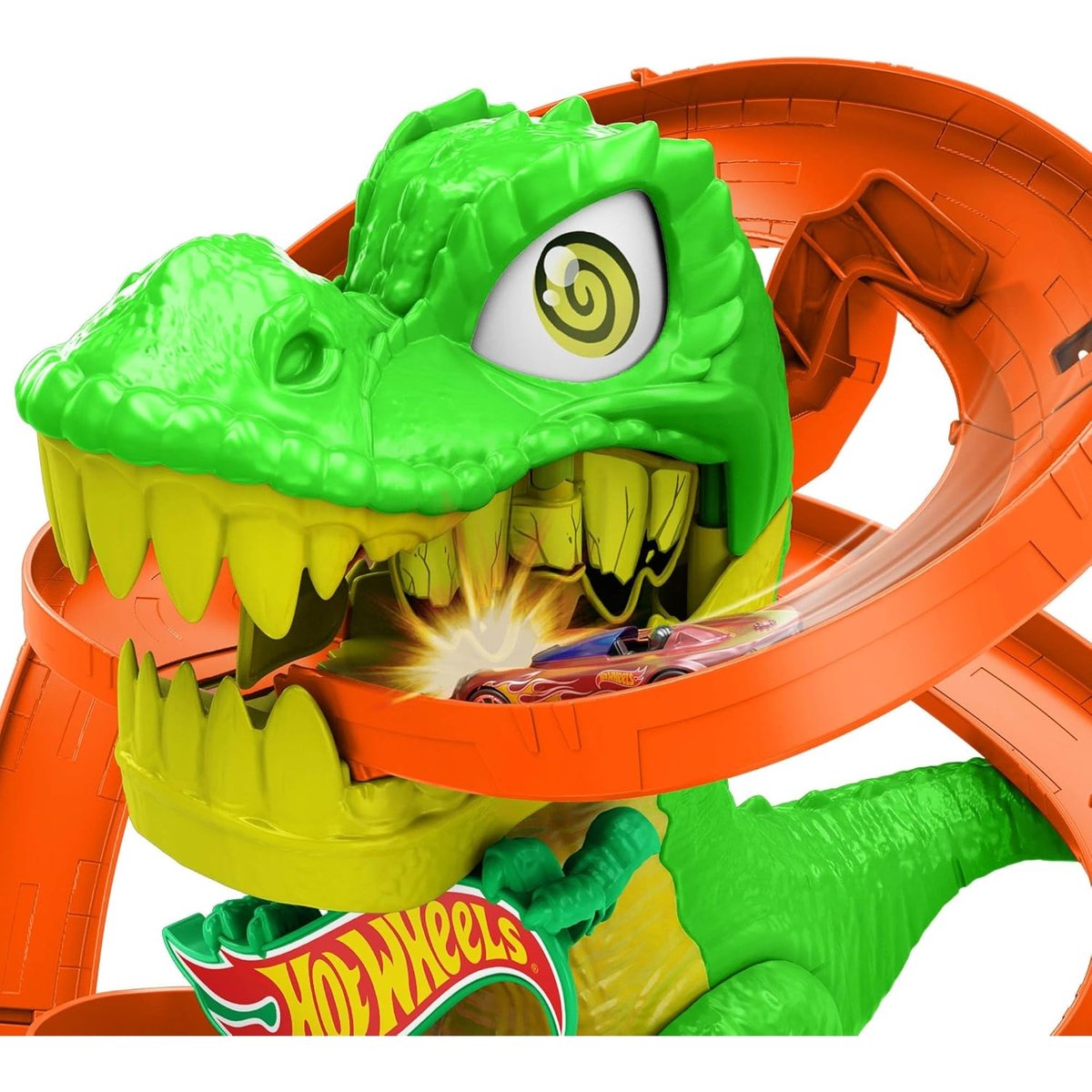 Hot Wheels Coffret T-Rex Bataille de Feu multicolor, MATTEL