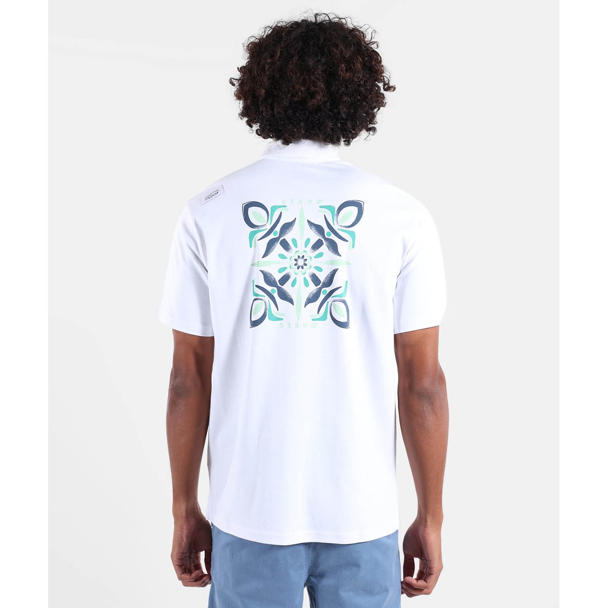 Polo manches courtes REST white, OXBOW