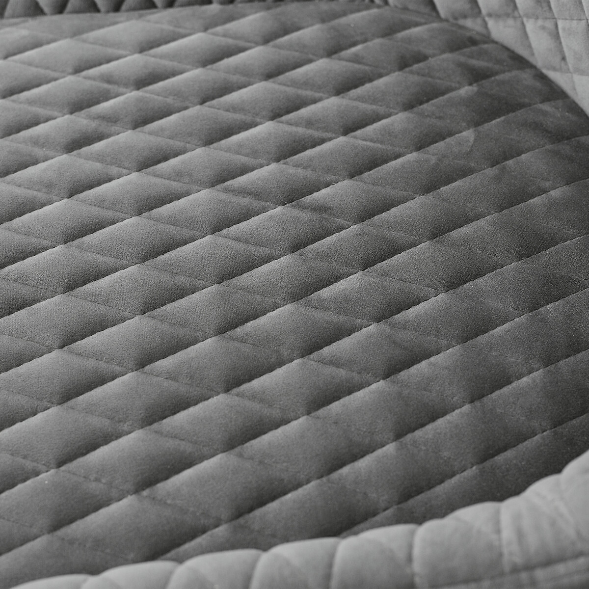Kenton Velvet Quilted Office Swivel Chair grey, SO'HOME