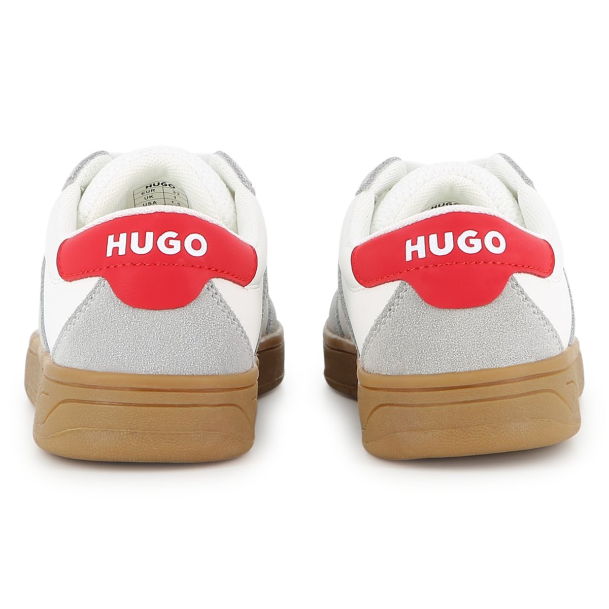 Baskets basse à lacets blanc, HUGO KIDSWEAR