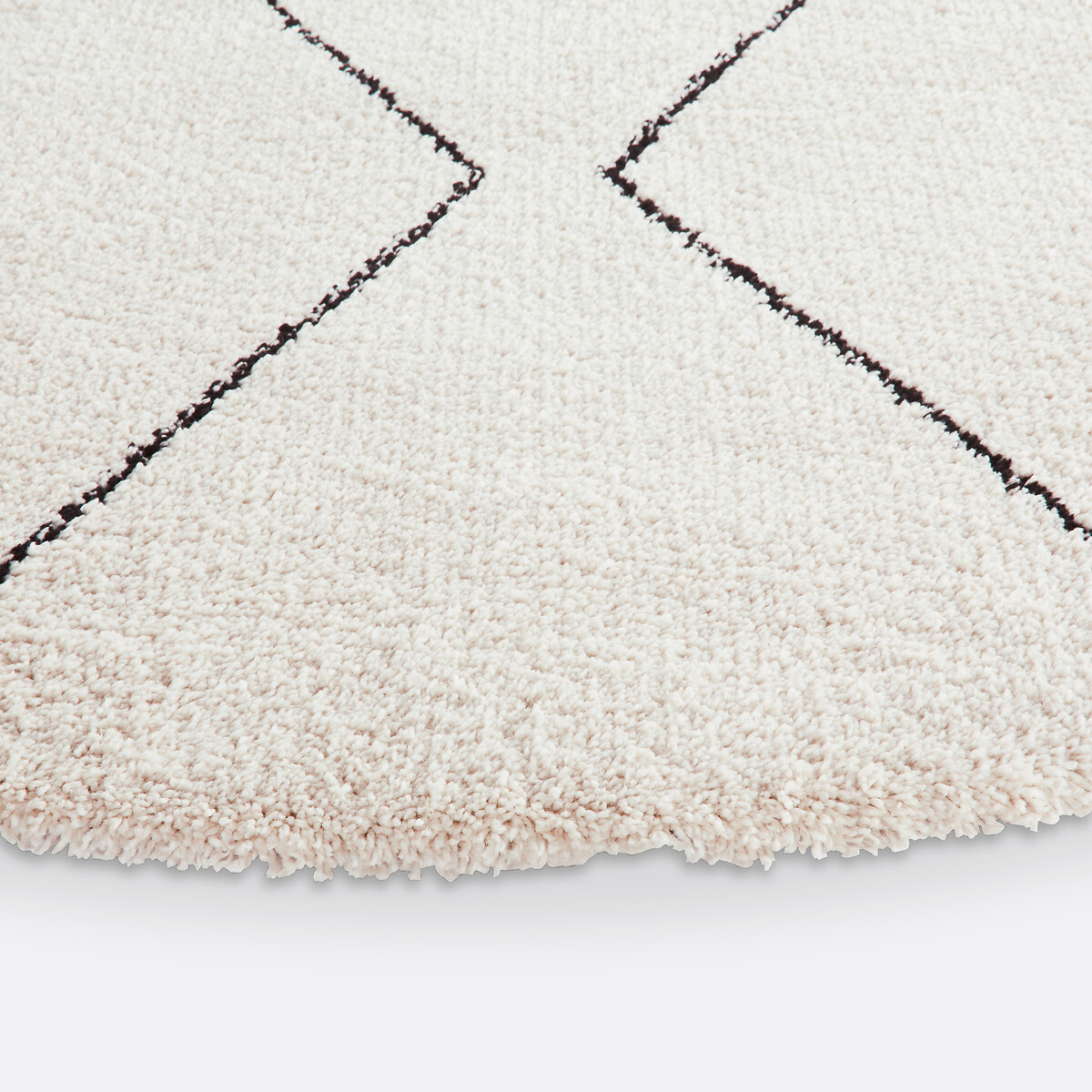 Luna Round Berber Style Rug ecru , LA REDOUTE INTERIEURS