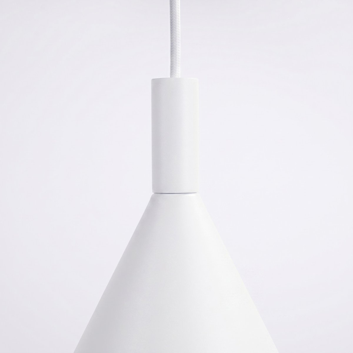 Suspension Acier Blanc E27 1 NOX blanc, EDEN