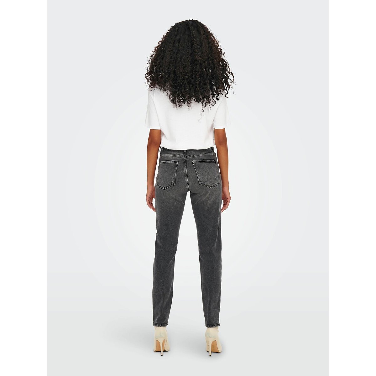Slim Fit Jeans with High Waist denim grey, ONLY