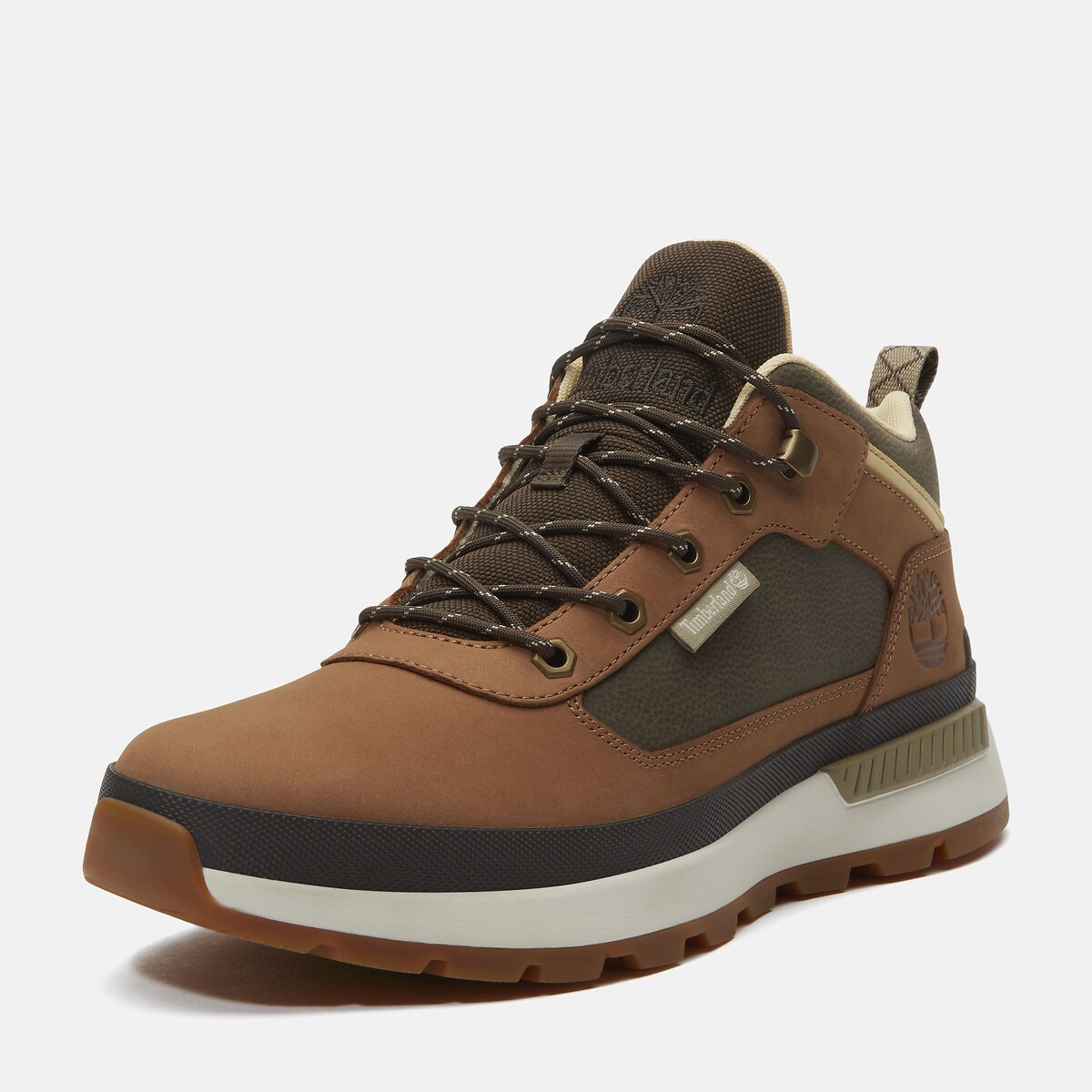 Field Trekker Leather High Top Trainers dark beige, TIMBERLAND