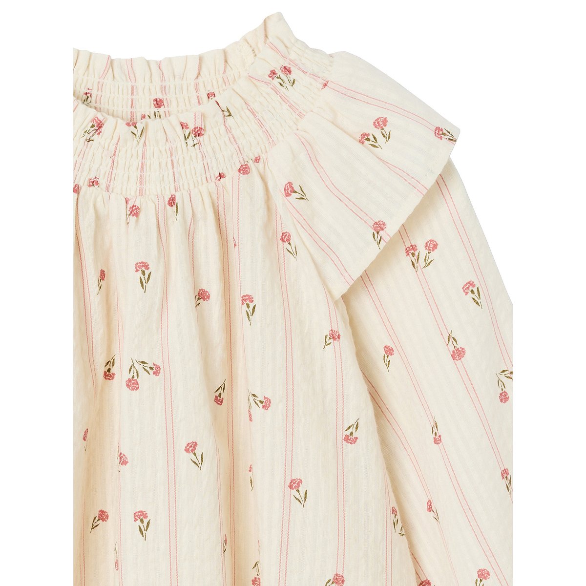Blouse manches longues écru, VERTBAUDET