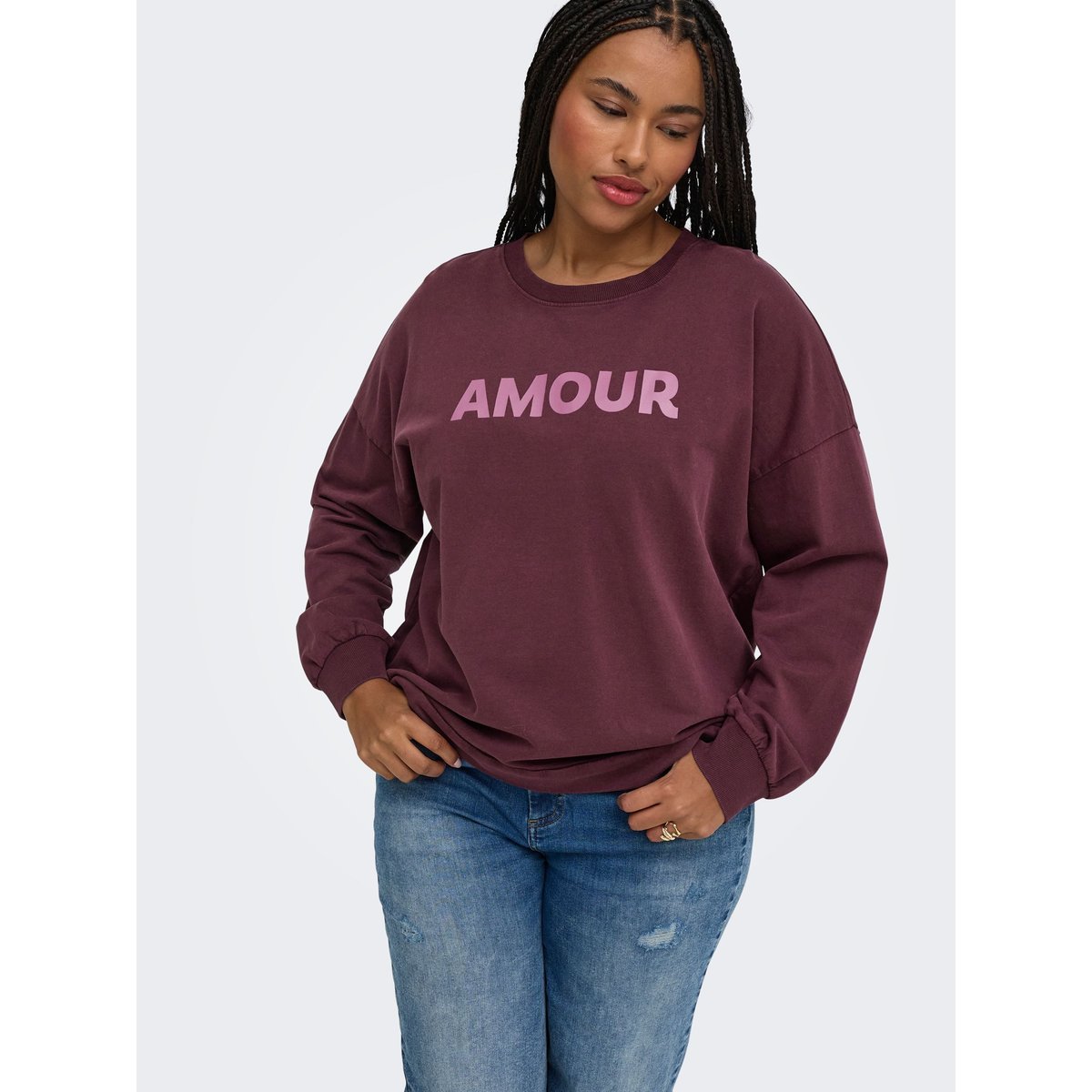 Sweat-Shirt winetasting, ONLY CARMAKOMA