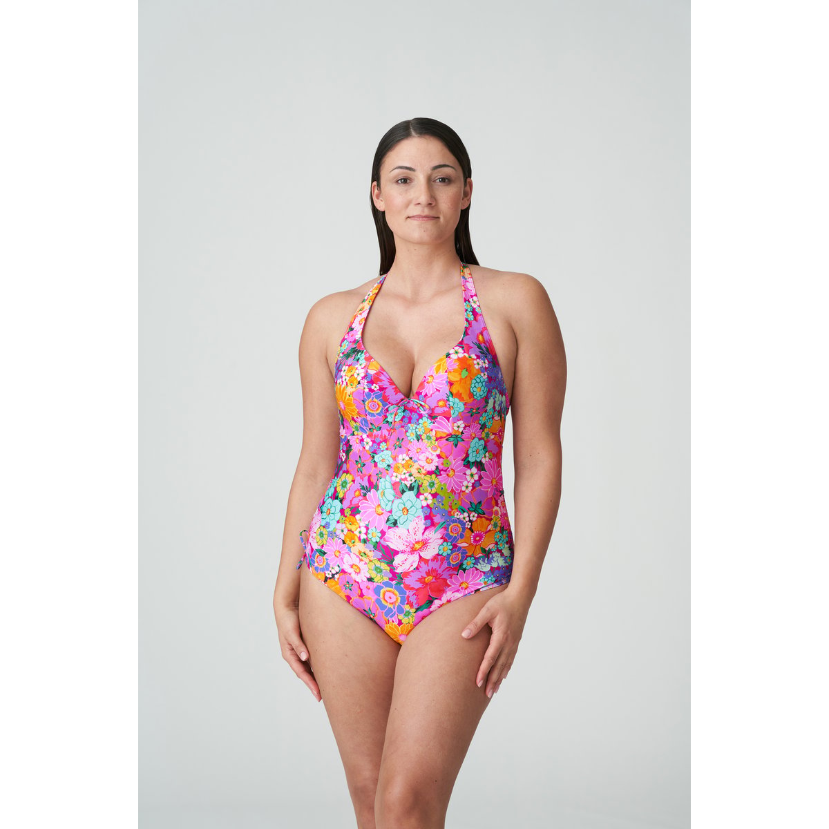 Maillot 1 pièce déc. plongeant NAJAC multicolor - floral explosion, PRIMADONNA