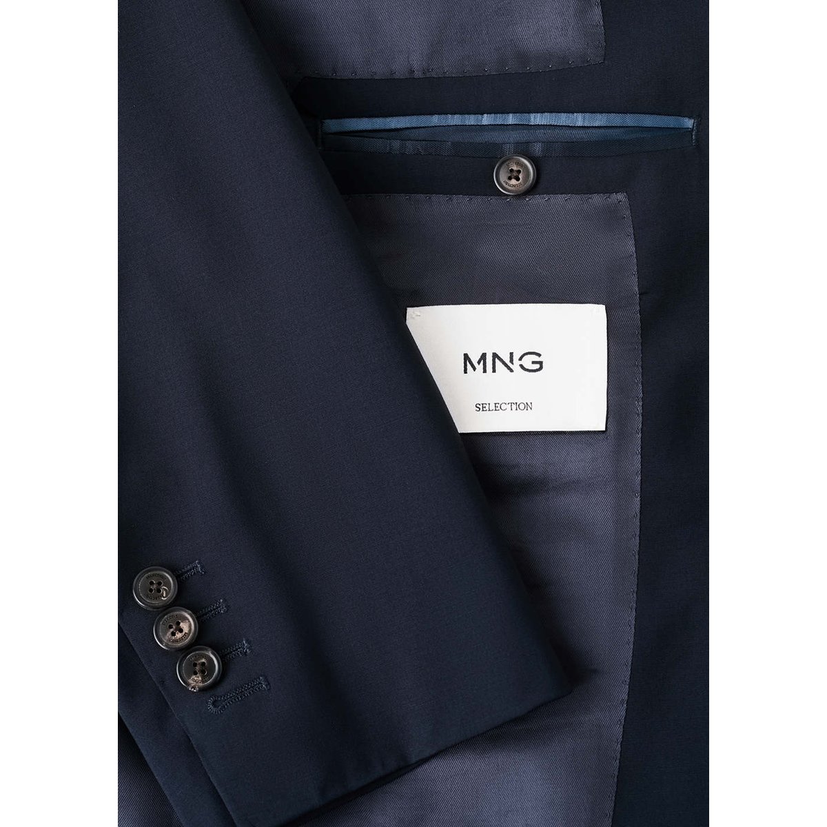 Veste de costume Venise 100 % laine bleu marine, MANGO MAN